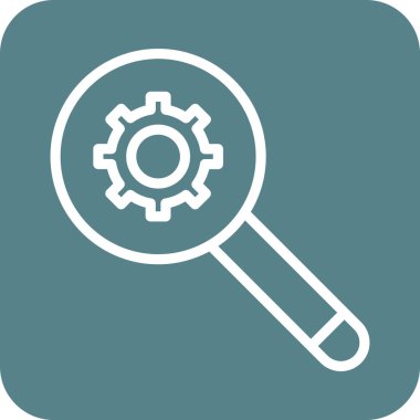 Denetim, büyüteç, arama motoru simgesi vektör görüntüsü. Web pazarlama için de kullanılabilir. Web uygulamalarında, mobil uygulamalarda ve yazdırma ortamlarında kullanılabilir.