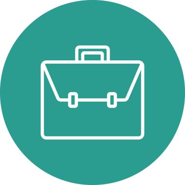 Kariyer, portföy, bavul ikonu vektör görüntüsü. Web pazarlama için de kullanılabilir. Web uygulamalarında, mobil uygulamalarda ve yazdırma ortamlarında kullanılabilir.