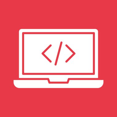 Kod, kodlama, geliştirme simgesi vektör görüntüsü. Web pazarlama için de kullanılabilir. Web uygulamalarında, mobil uygulamalarda ve yazdırma ortamlarında kullanılabilir.