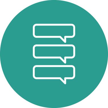 Yorumlar, mesajlar, kilometre taşları ikon vektör resmi. Web pazarlama için de kullanılabilir. Web uygulamalarında, mobil uygulamalarda ve yazdırma ortamlarında kullanılabilir.