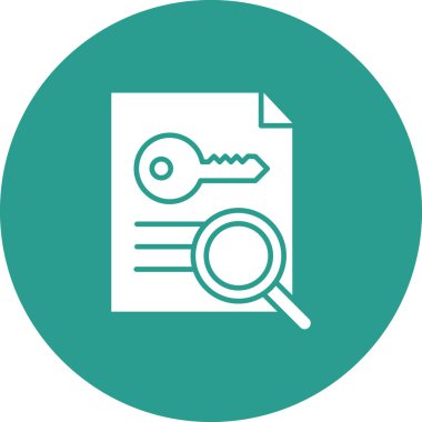 Yaratılış, anahtar kelime üreticisi, araştırma simgesi vektör görüntüsü. Web pazarlama için de kullanılabilir. Web uygulamalarında, mobil uygulamalarda ve yazdırma ortamlarında kullanılabilir.