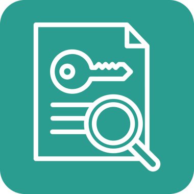 Yaratılış, anahtar kelime üreticisi, araştırma simgesi vektör görüntüsü. Web pazarlama için de kullanılabilir. Web uygulamalarında, mobil uygulamalarda ve yazdırma ortamlarında kullanılabilir.