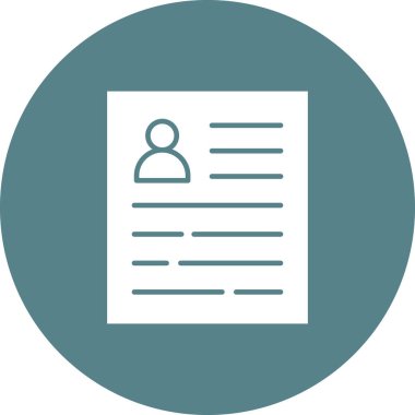 Müfredat, profil, simge vektör görüntüsüne devam. Web pazarlama için de kullanılabilir. Web uygulamalarında, mobil uygulamalarda ve yazdırma ortamlarında kullanılabilir.