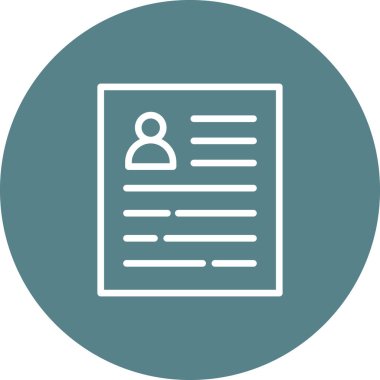 Müfredat, profil, simge vektör görüntüsüne devam. Web pazarlama için de kullanılabilir. Web uygulamalarında, mobil uygulamalarda ve yazdırma ortamlarında kullanılabilir.