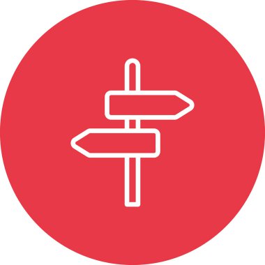 Yön, yön, rota, işaret simgesi vektör görüntüsü. Web pazarlama için de kullanılabilir. Web uygulamalarında, mobil uygulamalarda ve yazdırma ortamlarında kullanılabilir.