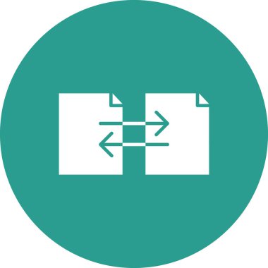 Belgeler, değiş tokuş, dosya simgesi vektör resmi. Web pazarlama için de kullanılabilir. Web uygulamalarında, mobil uygulamalarda ve yazdırma ortamlarında kullanılabilir.