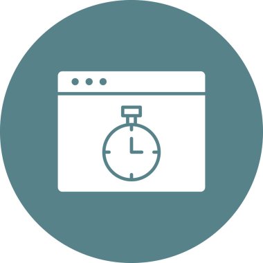 Hızlı tepki, kronometre, zaman simgesi vektör görüntüsü. Web pazarlama için de kullanılabilir. Web uygulamalarında, mobil uygulamalarda ve yazdırma ortamlarında kullanılabilir.