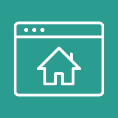 Web sayfası, tarayıcı, web sitesi simgesi vektör resmi. Web pazarlama için de kullanılabilir. Web uygulamalarında, mobil uygulamalarda ve yazdırma ortamlarında kullanılabilir.