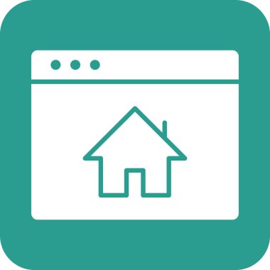 Web sayfası, tarayıcı, web sitesi simgesi vektör resmi. Web pazarlama için de kullanılabilir. Web uygulamalarında, mobil uygulamalarda ve yazdırma ortamlarında kullanılabilir.