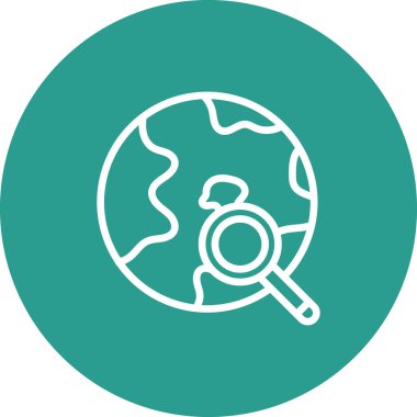 Magnfier, ara, web simgesi vektör görüntüsü. Web pazarlama için de kullanılabilir. Web uygulamalarında, mobil uygulamalarda ve yazdırma ortamlarında kullanılabilir.