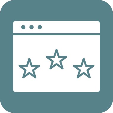 Rütbe, sıralama, itibar simgesi vektör imajı. Web pazarlama için de kullanılabilir. Web uygulamalarında, mobil uygulamalarda ve yazdırma ortamlarında kullanılabilir.