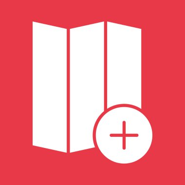 Ekle, konum, harita simgesi vektör resmi. Navigasyon için de kullanılabilir. Web uygulamalarında, mobil uygulamalarda ve yazdırma ortamlarında kullanılabilir.