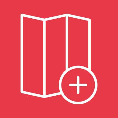 Ekle, konum, harita simgesi vektör resmi. Navigasyon için de kullanılabilir. Web uygulamalarında, mobil uygulamalarda ve yazdırma ortamlarında kullanılabilir.