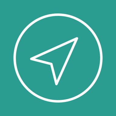 Ok, pusula, yön bulma ikonu vektör görüntüsü. Navigasyon için de kullanılabilir. Web uygulamalarında, mobil uygulamalarda ve yazdırma ortamlarında kullanılabilir.