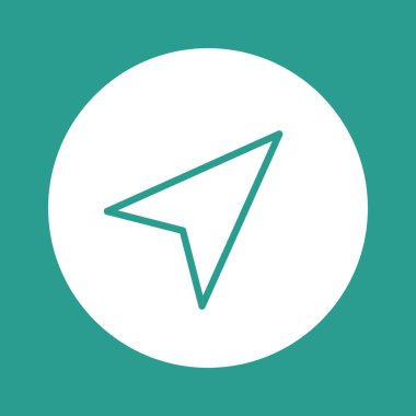 Ok, pusula, yön bulma ikonu vektör görüntüsü. Navigasyon için de kullanılabilir. Web uygulamalarında, mobil uygulamalarda ve yazdırma ortamlarında kullanılabilir.