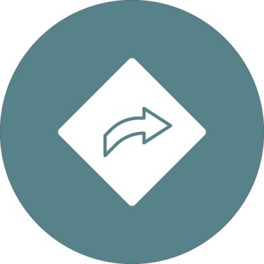 Ok, yön, sağ simge vektör görüntüsü. Navigasyon için de kullanılabilir. Web uygulamalarında, mobil uygulamalarda ve yazdırma ortamlarında kullanılabilir.