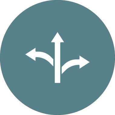 Oklar, yön, yol simgesi vektör görüntüsü. Navigasyon için de kullanılabilir. Web uygulamalarında, mobil uygulamalarda ve yazdırma ortamlarında kullanılabilir.