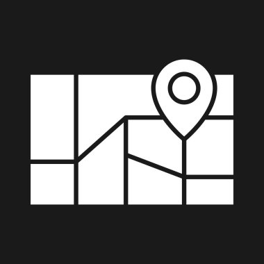 Şehir, harita, pin ikonu vektör görüntüsü. Navigasyon için de kullanılabilir. Web uygulamalarında, mobil uygulamalarda ve yazdırma ortamlarında kullanılabilir.