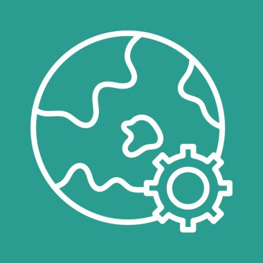 Toprak, dişli, ikon vektör görüntüsü ayarlanıyor. Navigasyon için de kullanılabilir. Web uygulamalarında, mobil uygulamalarda ve yazdırma ortamlarında kullanılabilir.