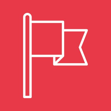 Bayrak, bitiş, işaret simgesi vektör görüntüsü. Navigasyon için de kullanılabilir. Web uygulamalarında, mobil uygulamalarda ve yazdırma ortamlarında kullanılabilir.