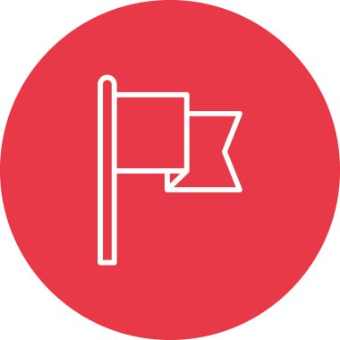 Bayrak, bitiş, işaret simgesi vektör görüntüsü. Navigasyon için de kullanılabilir. Web uygulamalarında, mobil uygulamalarda ve yazdırma ortamlarında kullanılabilir.