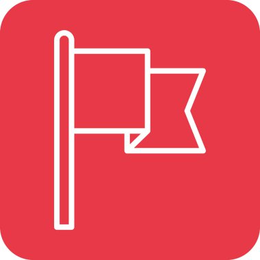 Bayrak, bitiş, işaret simgesi vektör görüntüsü. Navigasyon için de kullanılabilir. Web uygulamalarında, mobil uygulamalarda ve yazdırma ortamlarında kullanılabilir.