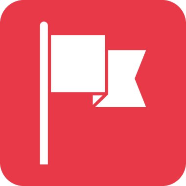 Bayrak, bitiş, işaret simgesi vektör görüntüsü. Navigasyon için de kullanılabilir. Web uygulamalarında, mobil uygulamalarda ve yazdırma ortamlarında kullanılabilir.