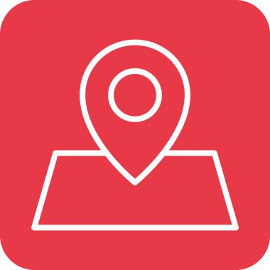 Konum, harita, pin ikonu vektör görüntüsü. Navigasyon için de kullanılabilir. Web uygulamalarında, mobil uygulamalarda ve yazdırma ortamlarında kullanılabilir.