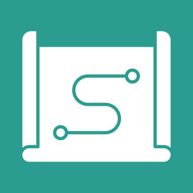 Harita, rota, inşaat ikonu vektör görüntüsü. Navigasyon için de kullanılabilir. Web uygulamalarında, mobil uygulamalarda ve yazdırma ortamlarında kullanılabilir.