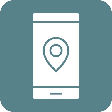 Mobil, navigasyon, pin ikonu vektör görüntüsü. Navigasyon için de kullanılabilir. Web uygulamalarında, mobil uygulamalarda ve yazdırma ortamlarında kullanılabilir.