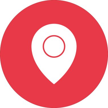 Pin, konum, işaret simgesi vektör görüntüsü. Navigasyon için de kullanılabilir. Web uygulamalarında, mobil uygulamalarda ve yazdırma ortamlarında kullanılabilir.