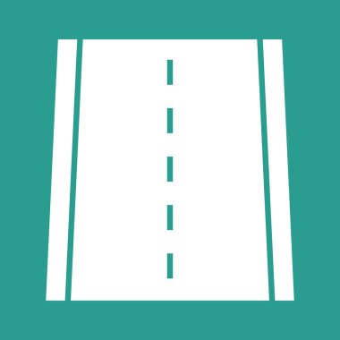 Yol, rota, yol simgesi vektör görüntüsü. Navigasyon için de kullanılabilir. Web uygulamalarında, mobil uygulamalarda ve yazdırma ortamlarında kullanılabilir.