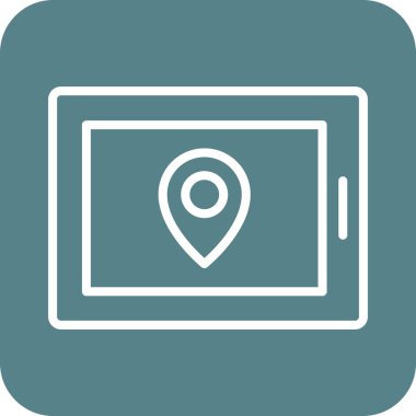 Tablet, navigasyon, ikon vektör resmini iğnele. Navigasyon için de kullanılabilir. Web uygulamalarında, mobil uygulamalarda ve yazdırma ortamlarında kullanılabilir.