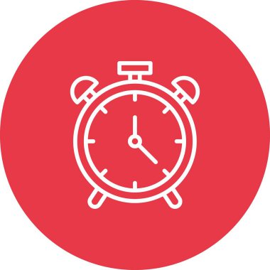 Alarm, saat, zaman simgesi vektör görüntüsü. Müşteri desteği için de kullanılabilir. Web uygulamalarında, mobil uygulamalarda ve yazdırma ortamlarında kullanılabilir.