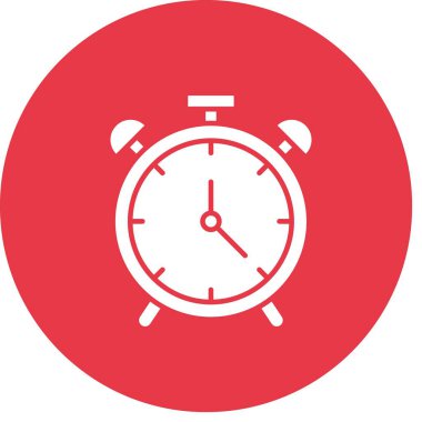 Alarm, saat, zaman simgesi vektör görüntüsü. Müşteri desteği için de kullanılabilir. Web uygulamalarında, mobil uygulamalarda ve yazdırma ortamlarında kullanılabilir.