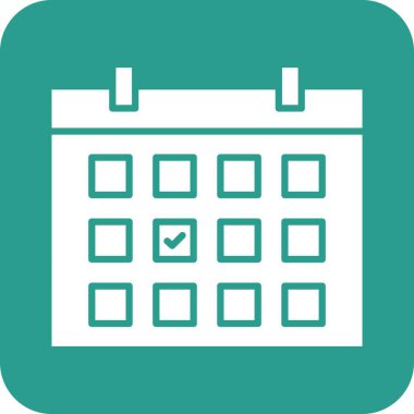 Randevu, tarih, olay simgesi vektör görüntüsü. Müşteri desteği için de kullanılabilir. Web uygulamalarında, mobil uygulamalarda ve yazdırma ortamlarında kullanılabilir.