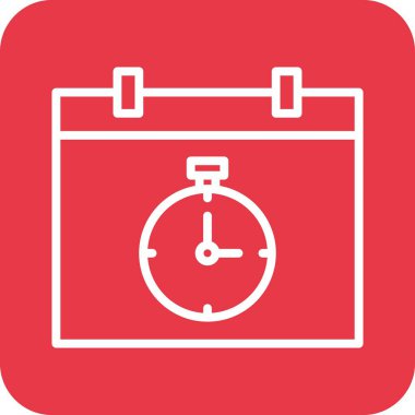 Takvim, kronometre, zaman simgesi vektör görüntüsü. Müşteri desteği için de kullanılabilir. Web uygulamalarında, mobil uygulamalarda ve yazdırma ortamlarında kullanılabilir.