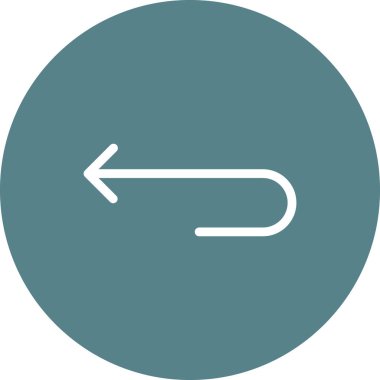 Ok, geri, simge vektör resmini geri getir. Oklar ve işaretler için de kullanılabilir. Web uygulamalarında, mobil uygulamalarda ve yazdırma ortamlarında kullanılabilir.