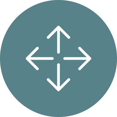 Ok, genişlet, simge vektör resmini taşı. Oklar ve işaretler için de kullanılabilir. Web uygulamalarında, mobil uygulamalarda ve yazdırma ortamlarında kullanılabilir.