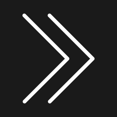 Ok, ileri, sonraki ikon vektör görüntüsü. Oklar ve işaretler için de kullanılabilir. Web uygulamalarında, mobil uygulamalarda ve yazdırma ortamlarında kullanılabilir.