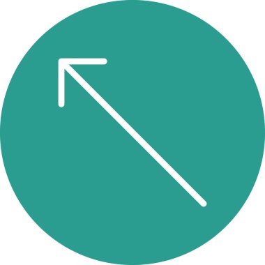 Ok, sol, ikon vektör görüntüsü yukarı. Oklar ve işaretler için de kullanılabilir. Web uygulamalarında, mobil uygulamalarda ve yazdırma ortamlarında kullanılabilir.