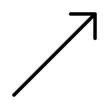 Ok, sağa, ikon vektör görüntüsünü yükselt. Oklar ve işaretler için de kullanılabilir. Web uygulamalarında, mobil uygulamalarda ve yazdırma ortamlarında kullanılabilir.