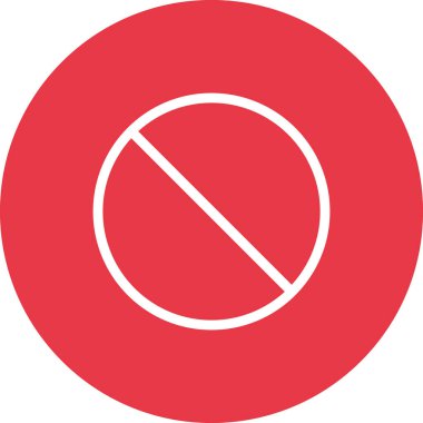 İptal et, yasakla, simge vektör resmini pasifleştir. Oklar ve işaretler için de kullanılabilir. Web uygulamalarında, mobil uygulamalarda ve yazdırma ortamlarında kullanılabilir.