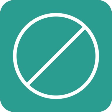 İptal et, yasakla, simge vektör resmini pasifleştir. Oklar ve işaretler için de kullanılabilir. Web uygulamalarında, mobil uygulamalarda ve yazdırma ortamlarında kullanılabilir.