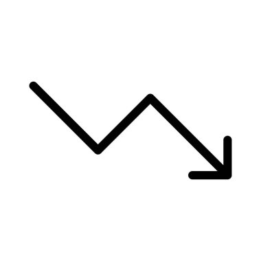 Çizelge, kriz, ikon vektör görüntüsünü düşür. Oklar ve işaretler için de kullanılabilir. Web uygulamalarında, mobil uygulamalarda ve yazdırma ortamlarında kullanılabilir.