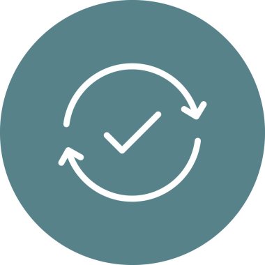 Simge vektör görüntüsünü eşzamanla. Oklar ve işaretler için de kullanılabilir. Web uygulamalarında, mobil uygulamalarda ve yazdırma ortamlarında kullanılabilir.