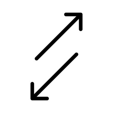 Değişim, ok simgesi vektör görüntüsü. Oklar ve işaretler için de kullanılabilir. Web uygulamalarında, mobil uygulamalarda ve yazdırma ortamlarında kullanılabilir.