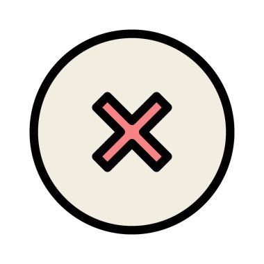 Kapat, çapraz, simge vektör resmini sil. Müşteri desteği için de kullanılabilir. Web uygulamalarında, mobil uygulamalarda ve yazdırma ortamlarında kullanılabilir.