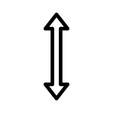 Aşağı, yukarı, ok simgesi vektör görüntüsü. Müşteri desteği için de kullanılabilir. Web uygulamalarında, mobil uygulamalarda ve yazdırma ortamlarında kullanılabilir.