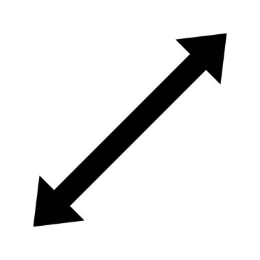 Yeniden boyutlandır, ok, ekran simgesi vektör görüntüsü. Müşteri desteği için de kullanılabilir. Web uygulamalarında, mobil uygulamalarda ve yazdırma ortamlarında kullanılabilir.